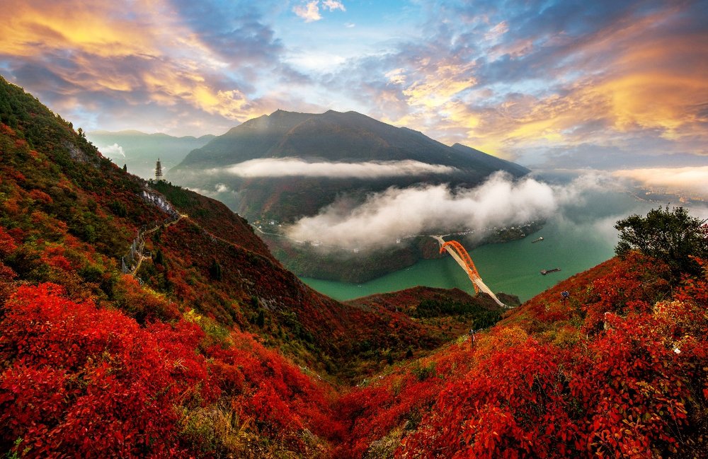 诗歌里的红叶节，把巫山唱给你听